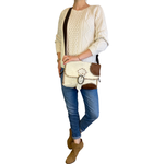 Vintage Turkish Kilim - Leather Crossbody Casual Bag