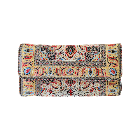 Motif Turkish Clutch - Carpet Pattern Wallet - Embroidered wallet