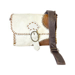 Vintage Turkish Kilim - Leather Crossbody Casual Bag