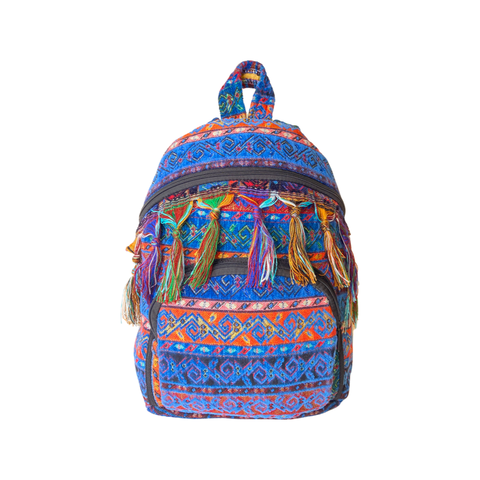 Turkish Bohemian Fringe Multicolor Backpack - Tassel Backpack
