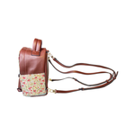 Mini Backpack - Motif Designed Backpack - Kilim Patterns Carry on  - Maroon