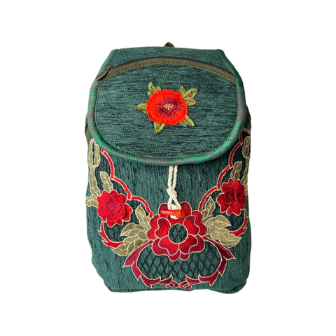 Flowers Textile Backpack